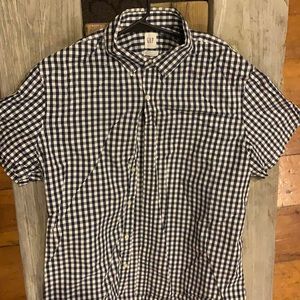 Gap extra large short sleeve collared button down tee
